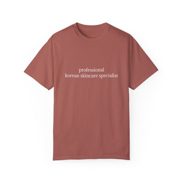 professional korean skincare specialist t-shirt