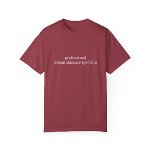 professional korean skincare specialist t-shirt