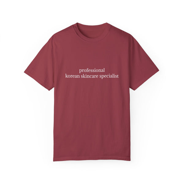 professional korean skincare specialist t-shirt