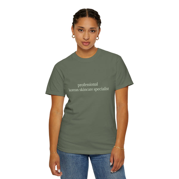 professional korean skincare specialist t-shirt