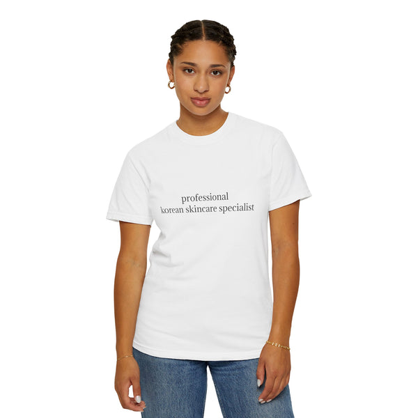 professional korean skincare specialist t-shirt