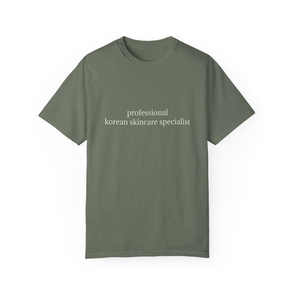 professional korean skincare specialist t-shirt