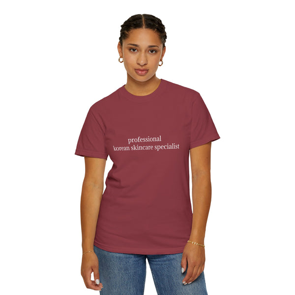 professional korean skincare specialist t-shirt