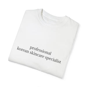 professional korean skincare specialist t-shirt