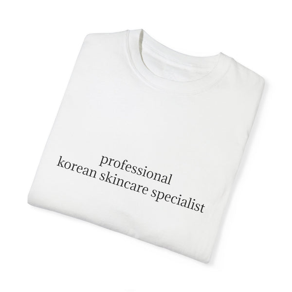 professional korean skincare specialist t-shirt