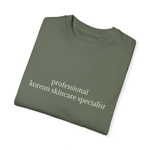 professional korean skincare specialist t-shirt