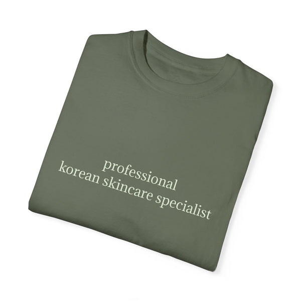professional korean skincare specialist t-shirt