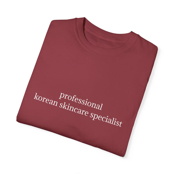 professional korean skincare specialist t-shirt