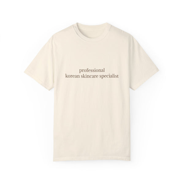 professional korean skincare specialist t-shirt