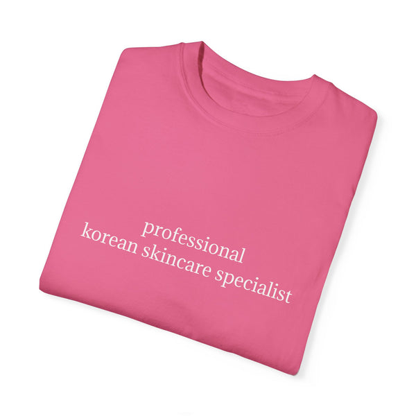 professional korean skincare specialist t-shirt