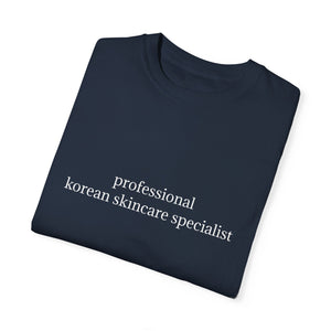 professional korean skincare specialist t-shirt