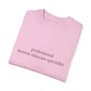 professional korean skincare specialist t-shirt