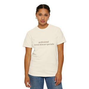 professional korean skincare specialist t-shirt