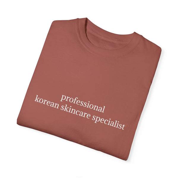 professional korean skincare specialist t-shirt