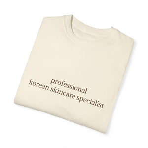 professional korean skincare specialist t-shirt