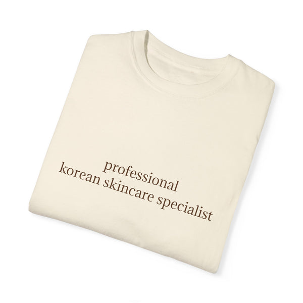 professional korean skincare specialist t-shirt