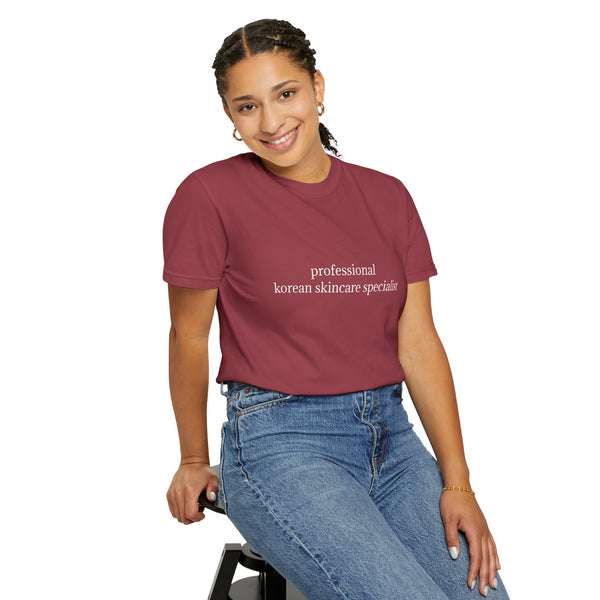 professional korean skincare specialist t-shirt